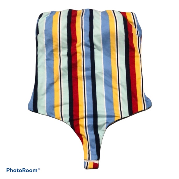 Urban Heritage Tops - (141) 💚5/20$ Colourful Stripped Bodysuit